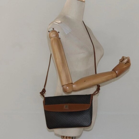 GIVENCHY Shoulder Bag PVC Black Auth - Picture 1 of 16